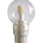 GLOBE LED BC F/RND 4W 5000K CLR 320 Lm