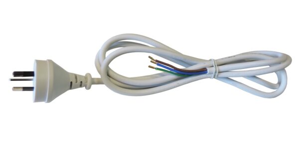 FLEX  PLUG 240V (3000mm) 3 WIRE (WHITE)