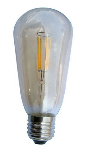 GLOBE LED BC ST57 Filament 4W 2200K Amber 380 Lm