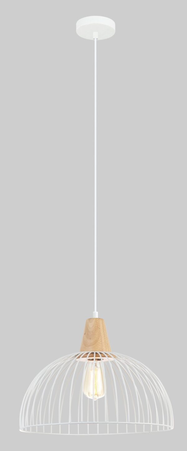 PENDANT ES Wh SML WIRE DOME OD400mm