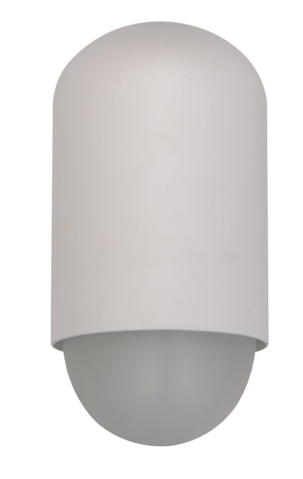 WALL S/M ES OVAL Matt Wh IP44 Opal Diff