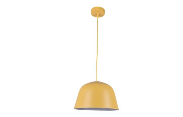 PENDANT ES Matt Yellow ANGLED DOME OD250mm