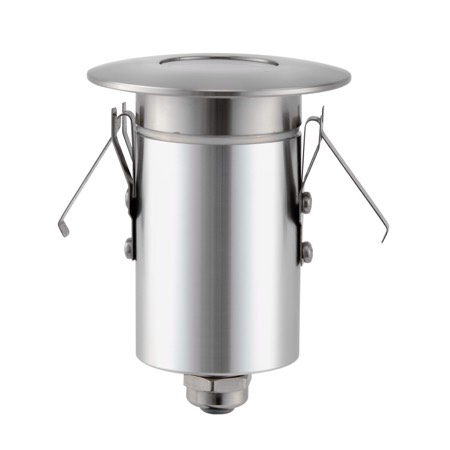 DECK 12V 3W RND SS316 6K IP67 F/Plate 64mm Open 180 Lm