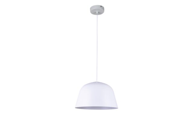 PENDANT ES Matt Wh ANGLED DOME OD250mm