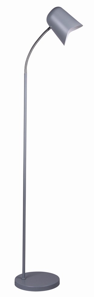 FLOOR ES Matt Grey ELLIPSE H1545mm Adj w/wave edge