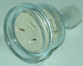 PLUG TOP Rewirable 3 PIN 10A CLEAR (Female)
