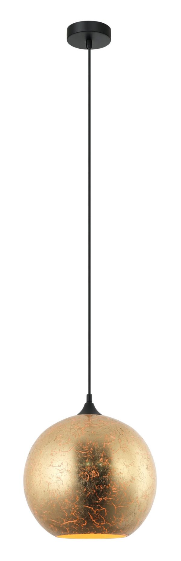 PENDANT ES 40W Matt Gold Wine Glass With White Interior