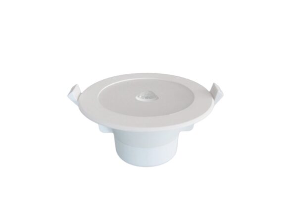 D/L FIXED 9W RND WH Tri IP44 90mm P/C Flush w/Motion Sensor