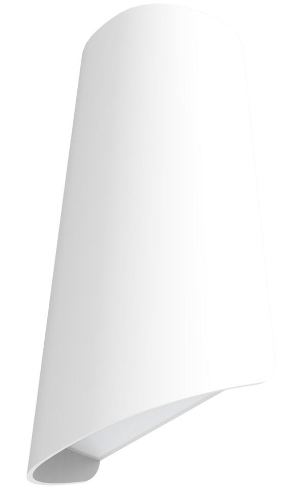 WALL S/M Up/Dn 11W CONE Matt Wh 3K IP65 Opal Diff 368 Lm