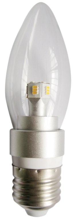 GLOBE LED ES CAN DIMM 4W 3000K CLR 300D 340 Lm