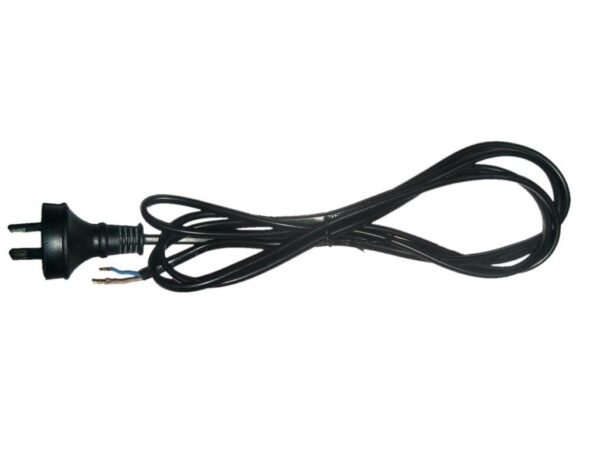 FLEX  PLUG 240V (for 12V) (2000mm) 2 WIRE (Black)