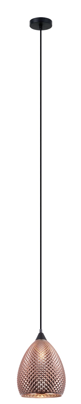 PENDANT ES Copper (Glass) ELLIPSE w/segments OD225mm