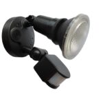 SECURITY S/ADJ ES Blk 5K IP44 incl 10W PAR30 w/sensor