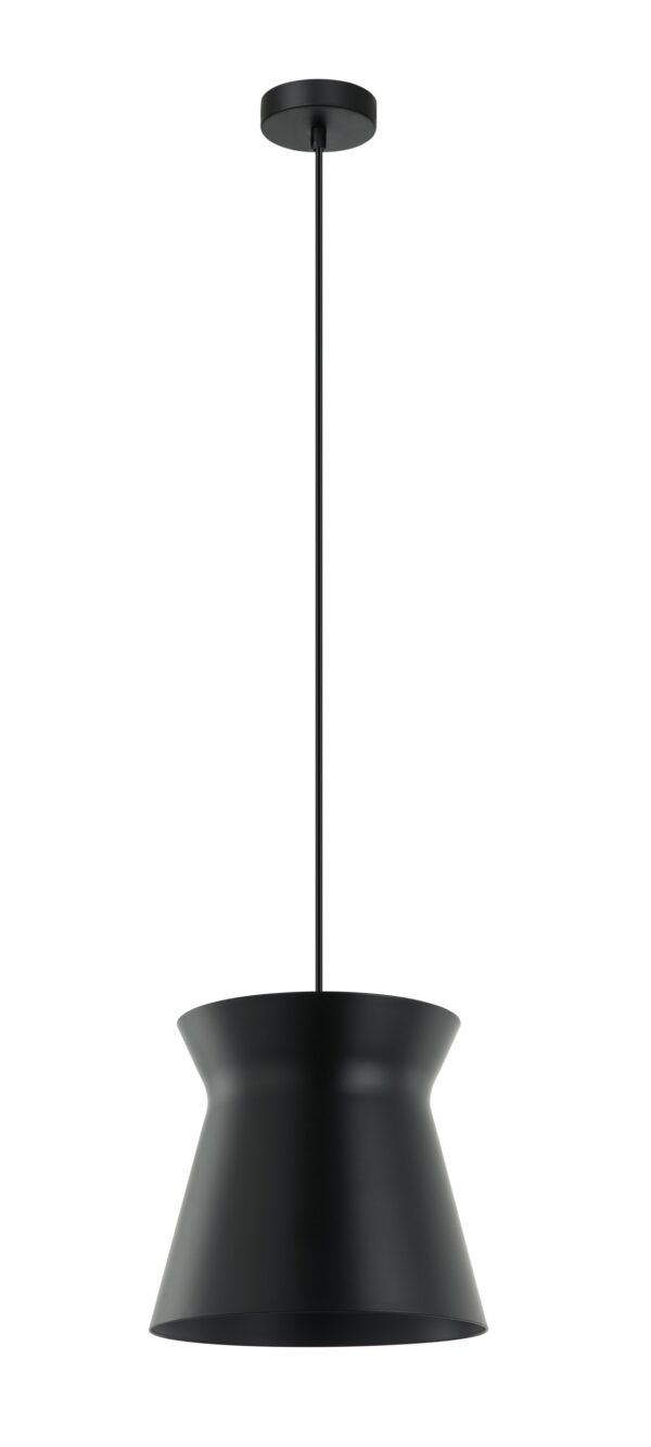 PENDANT ES OD250mm H235mm BLK Cone (Flat Top)