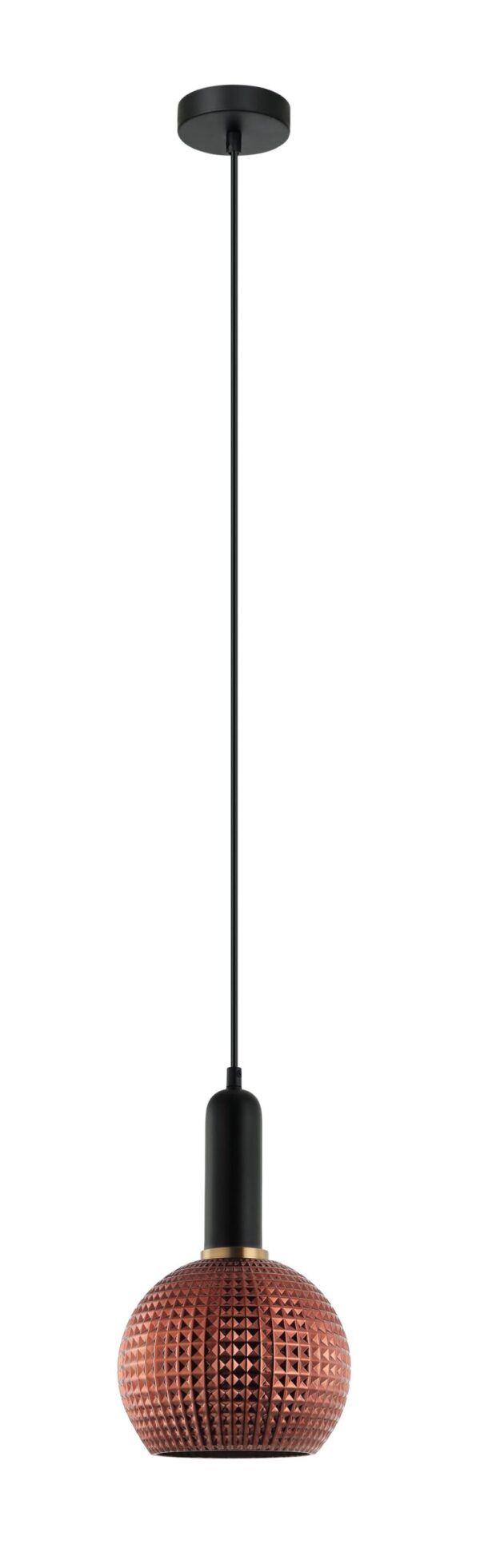 PENDANT ES OD200mm H320mm Wine Glass Copper Segmented Glass