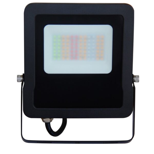 FLOOD LED SMART 30W Blk RGB IP65 5000K 2400Lm