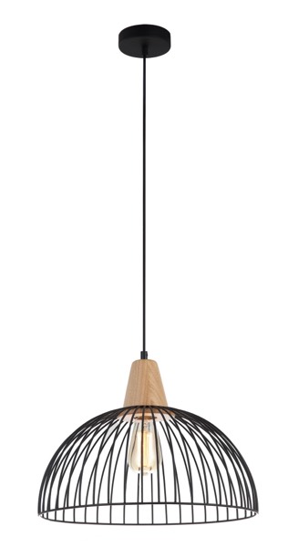 PENDANT ES Blk SML WIRE DOME OD400mm