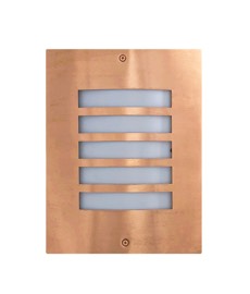 WALL S/M ES RECT Cop IP54 Grilled Mask Opal Diff