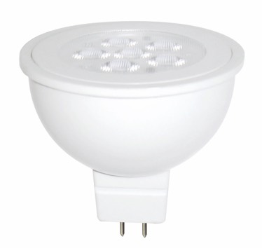 GLOBE LED 12V AC/DC MR16 6W 3000K Wh 480 Lm
