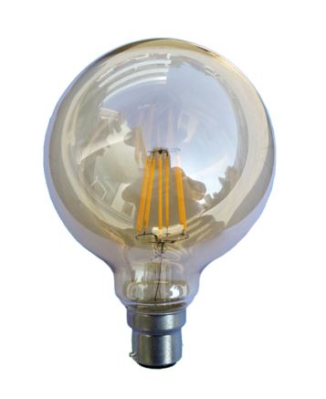 GLOBE LED BC G95 Filament 6W 2200K Amber 425 Lm