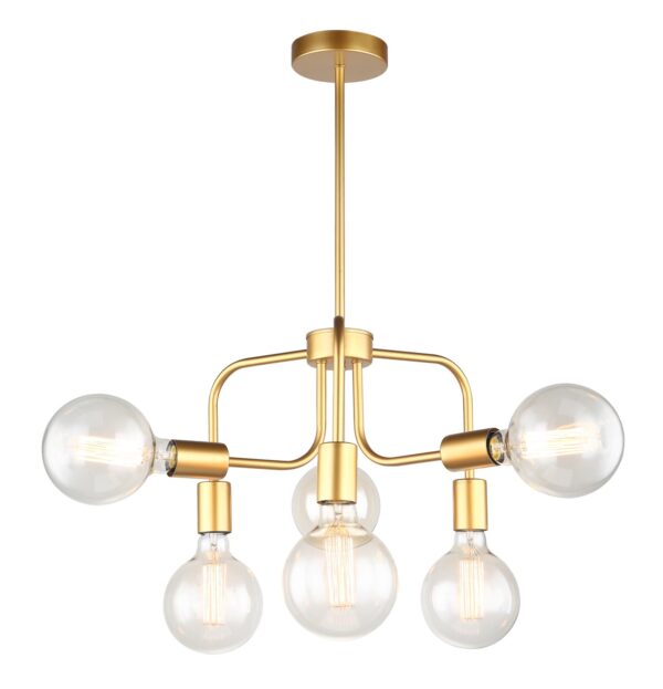 PENDANT ES x 6 Matt Gold w/6 arms OD420mm
