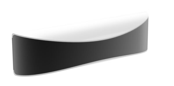 WALL S/M Up/Dn 10W CURVED Dark Grey 3K IP65 Opal Diff 276Lm