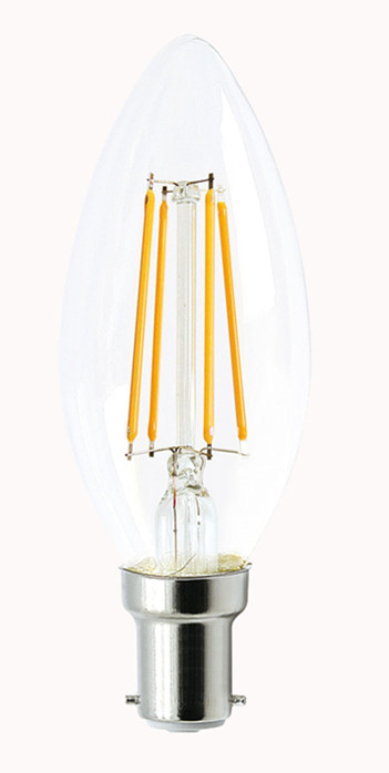 GLOBE LED SBC CAN DIMM Filament 4W 2700K CLR 400 Lm