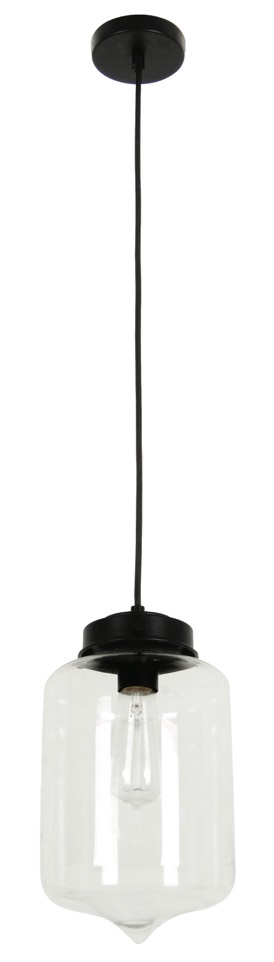 PENDANT ES Clear Glass TIPPED OBLONG OD180mm