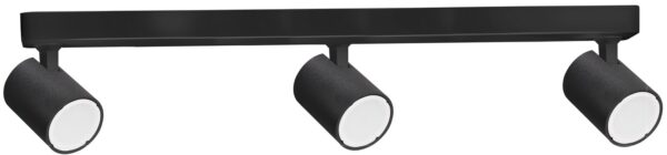 SPOT 3/ADJ GU10 Blk IP20 RECT BAR L450mm x W75mm x H25mm