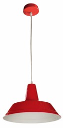 PENDANT ES Red ANGLED DOME OD355mm
