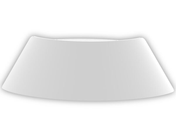 WALL S/M Up/Dn 9W CURVED Matt Wh 3K IP65 Opal Diff 531 Lm