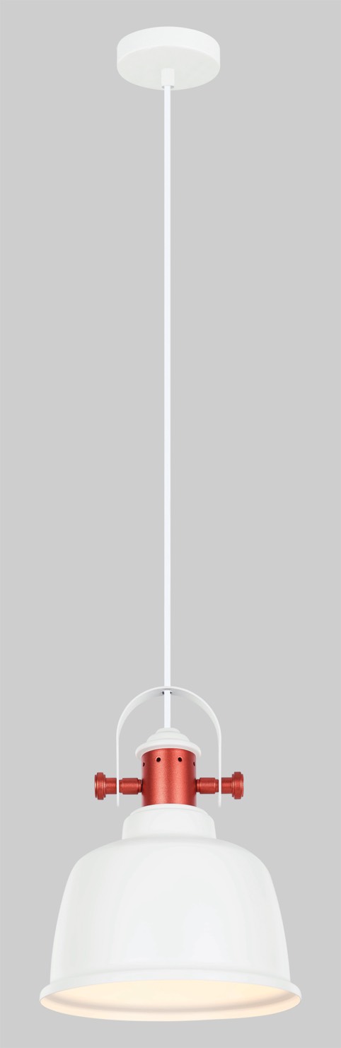 PENDANT ES Matt Wh BELL w/Cop Highlights OD225mm