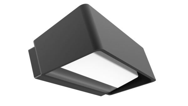 WALL S/M Up/Dn 13W LED TRI 796Lm IP65 Rect Dark Grey Opal Diff