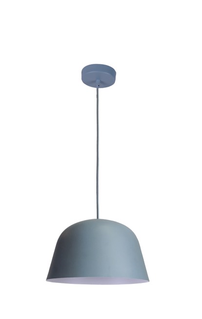 PENDANT ES Matt Blue ANGLED DOME OD250mm
