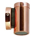 PILLAR FIXED GU10 Cop IP54 RND B/Plate A/Glare