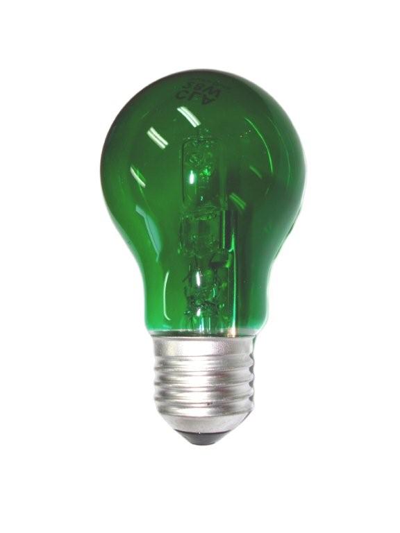 GLOBE HAL ES GLS 28W = 40W GREEN 340 Lm
