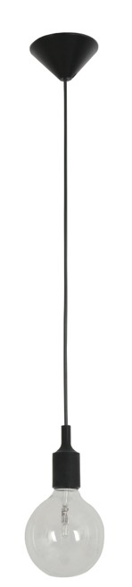 PENDANT ES Blk Silicon SUSPENSION OD40mm