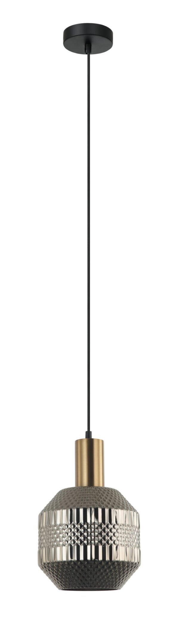 PENDANT ES Chrome Glass Jar OD200mm