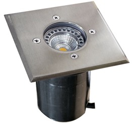 INGROUND MR16 SQ SS316 IP67 F/Plate 120mm Open