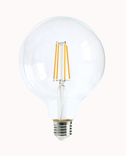 GLOBE LED ES G125 DIMM Filament 8W 6000K CLR 800 Lm