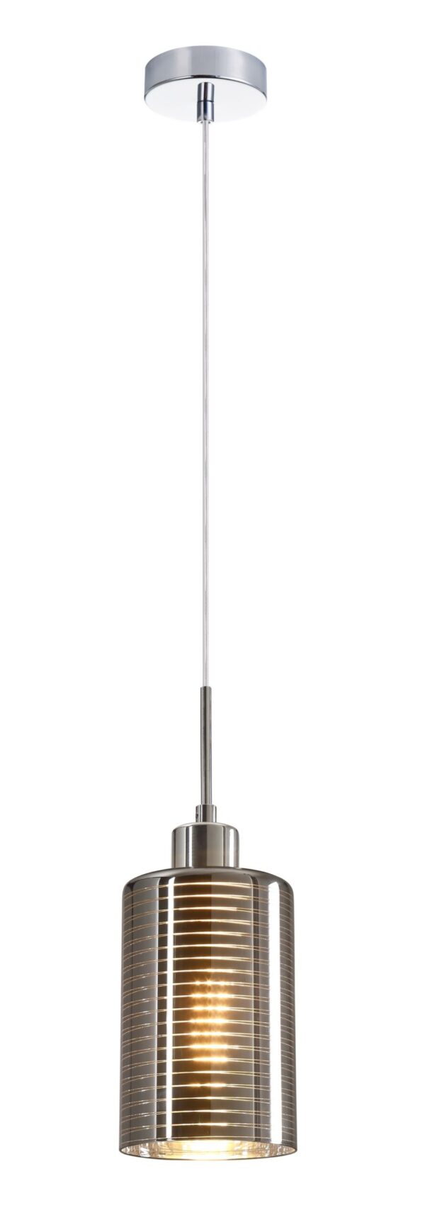 PENDANT ES 72W Chrome Glass Oblong OD120mm x H180mm