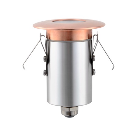 DECK 12V 3W RND Cop 3K IP67 F/Plate 64mm Open 160 Lm