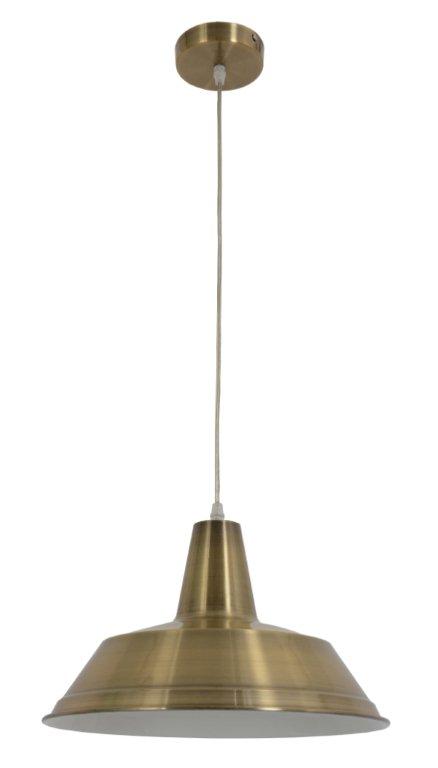 PENDANT ES Antique Brass ANGLED DOME OD355mm
