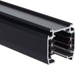 TRACK 3 Circuit  4 Wire 1M BLK (incl LIVE  END CAP)