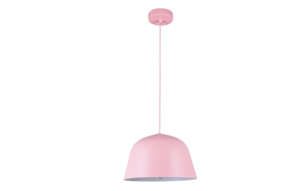 PENDANT ES Matt Pink ANGLED DOME OD250mm