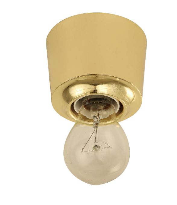 DIY Batten Fix Cover Polished Brass OD90mm