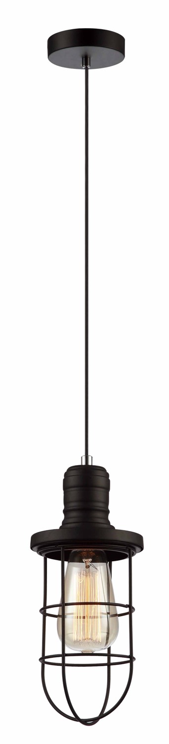 PENDANT ES Blk CURVED CAGE OD106mm