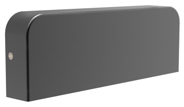WALL S/M 10W RECT Dark Grey 3K IP54 670 Lm