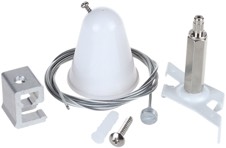 TRACK 3 Circuit 4 Wire Cable Suspension Mnt Ezclick Kit WH
