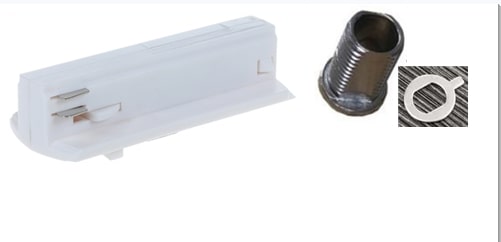 TRACK 1 Circuit 3 Wire Adaptor (Small) M10*16mm WH